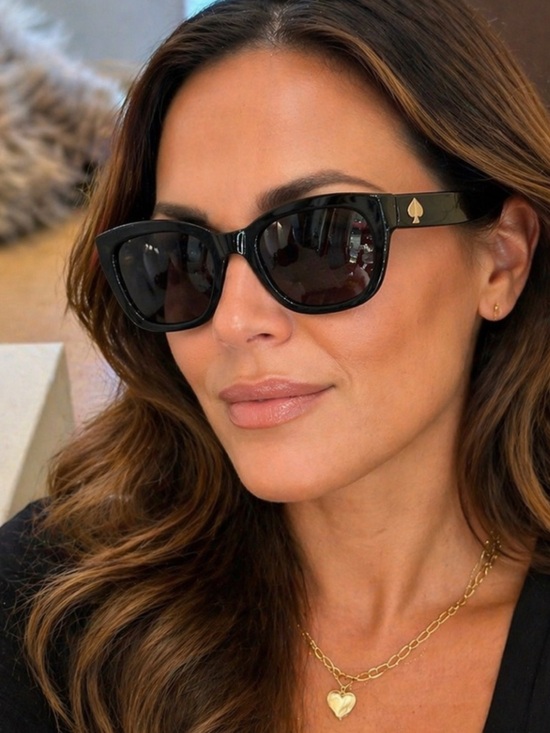 kate spade Black Cat-Eye Sunglasses with Dark Lenses kate spade Black Cat-Eye Sunglasses with Dark Lenses main image 2